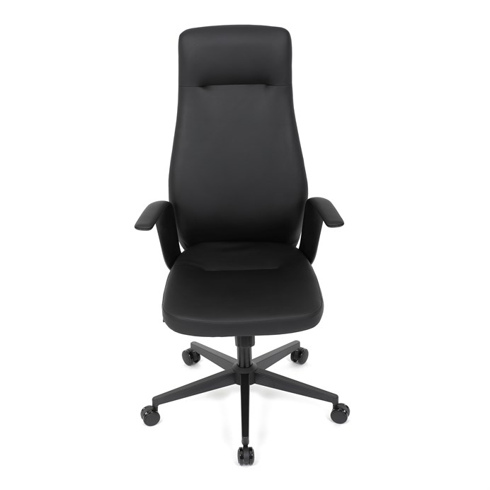 Kancelářské křeslo ORBIT – černá ekokůže s houpacím mechanismem Autronic