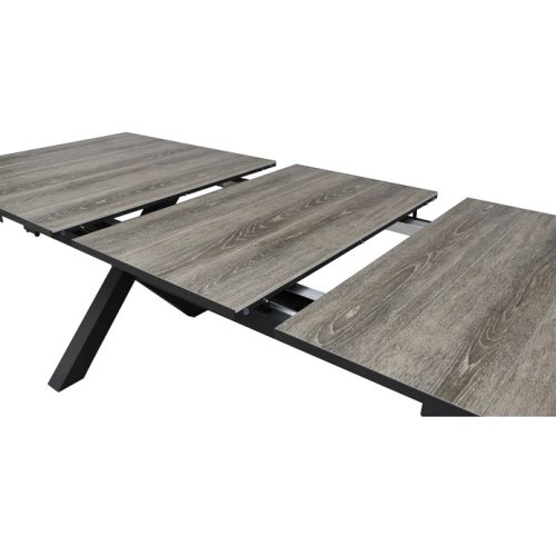 Zahradní stůl rozkládací KERAMIX — 200+60 cm, keramická deska, hliník