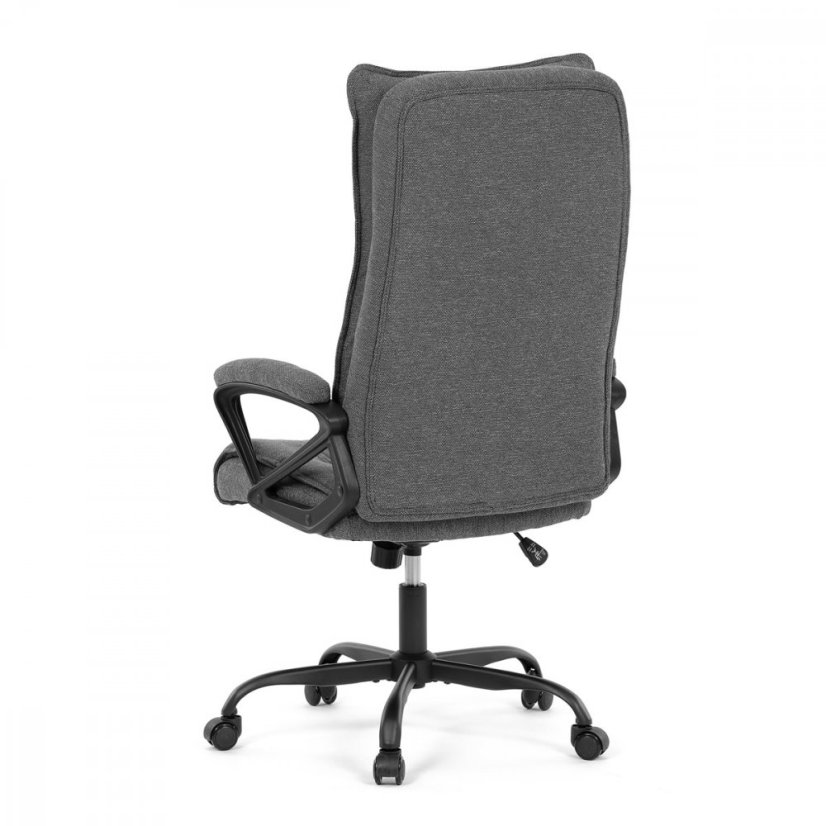 Kancelárske kreslo EZRA — kov, látka, sivá