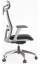 Ergonomická kancelárska stolička WISDOM s opierkou hlavy — sieťovina, sivý plast, nosnosť 120 kg, tmavo sivá Mercury star