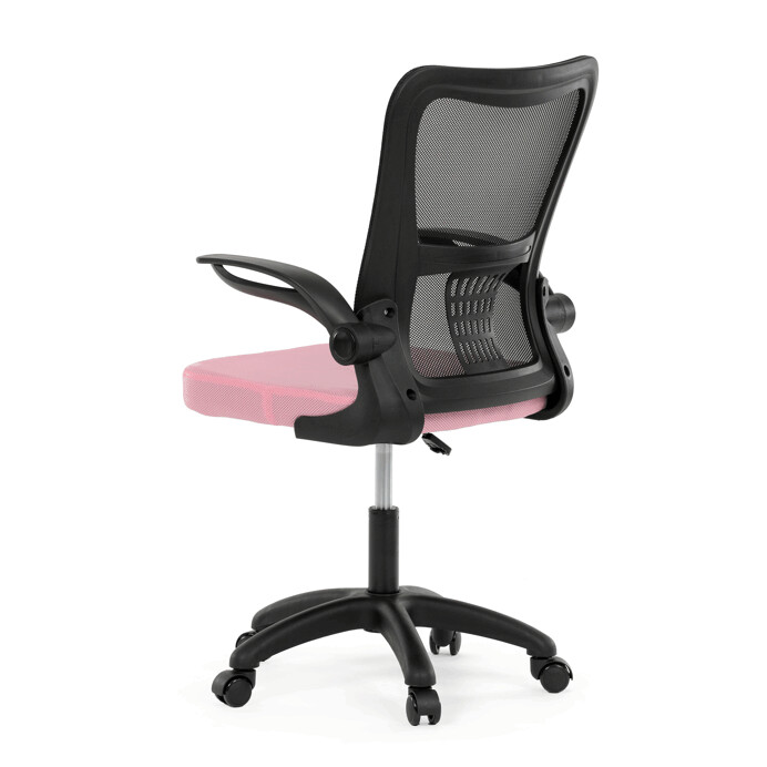 Dětská židle NINA – růžová síťovina, houpací mechanismus Autronic