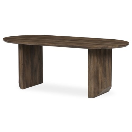 Jídelní stůl SORETO — 200x100x77 cm, MDF, dekor dub/ ořech