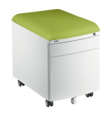 Pojazdný kontajner Mayer 32W8 30 463 — biely, zelený aquaclean