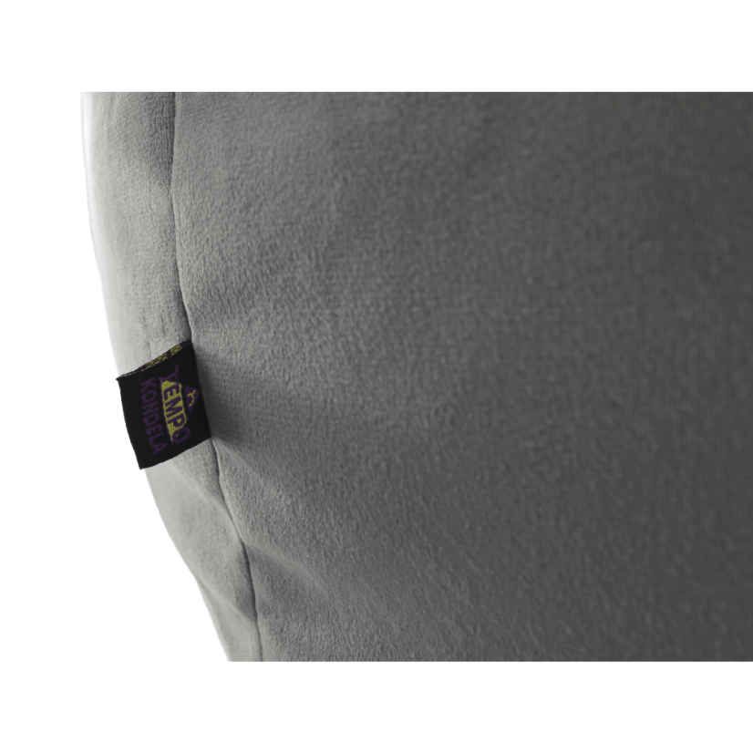 Detský sedací vak BABY s mačičkou — 60×45, sivá