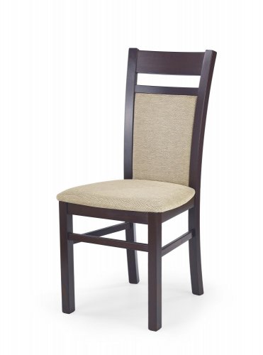 Jedálenská stolička GERARD 2 – masív, látka, viac farieb - Čalúnenie GERARD 2: Čierna / šedá