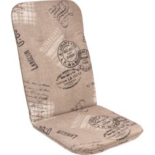 Poduška na vysoké křeslo WEBER — látka, béžová / vzor