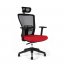 Kancelářská ergonomická židle Office Pro Themis SP - s područkami i podhlavníkem, více barev - Barva sedáku Themis: Červená TD-14
