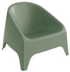 MATERA plastové křeslo - zelená šalvěj