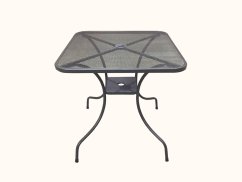 Zahradní stůl PAVON — kov, černá, 60×60×72
