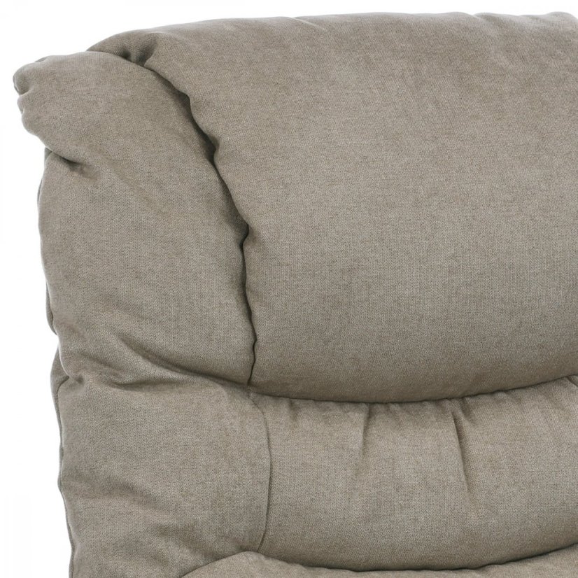 Relaxačné TV kreslo VINCENT s elektrickým polohovaním — cappuccina, 2 motory, nosnosť 140 kg