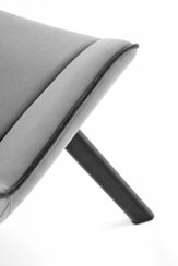 Jídelní židle MIRAK — kov, látka, šedá
