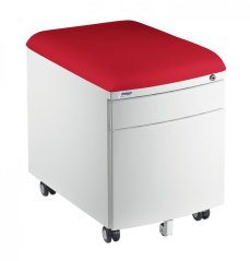 Pojazdný kontajner Mayer 32W8 30 461 — biely, červený aquaclean