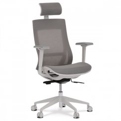 Kancelárska ergonomická stolička VEGA - sieťovina, šedá