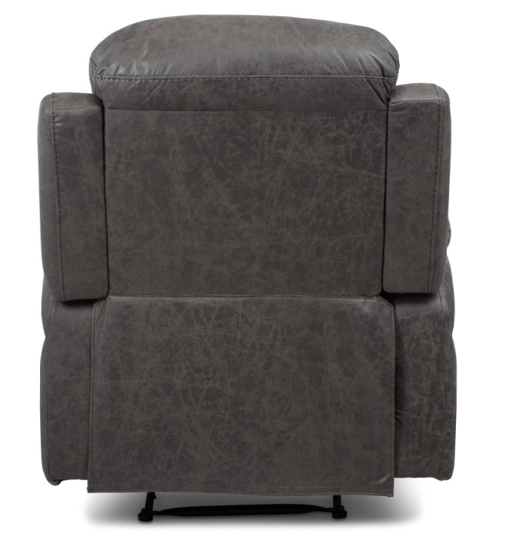 TV polohovatelné křeslo ROGIL - látka, šedá, nosnost 130 kg