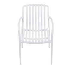 Stohovatelné křesílko PRIMO – bílá, Autronic