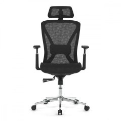 Kancelárska ergonomická stolička FLIP — sieť, čierna