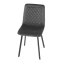 Elegantná jedálenská stolička NOX – sivý zamat, čierny kov Autronic