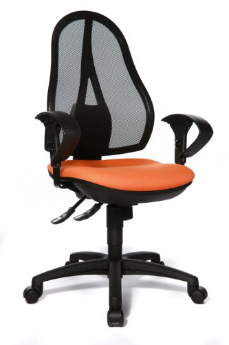 Ergonomická židle na kolečkách Topstar OPEN POINT SY – více barev - Čalounění Top Star: G27 - červenohnědá