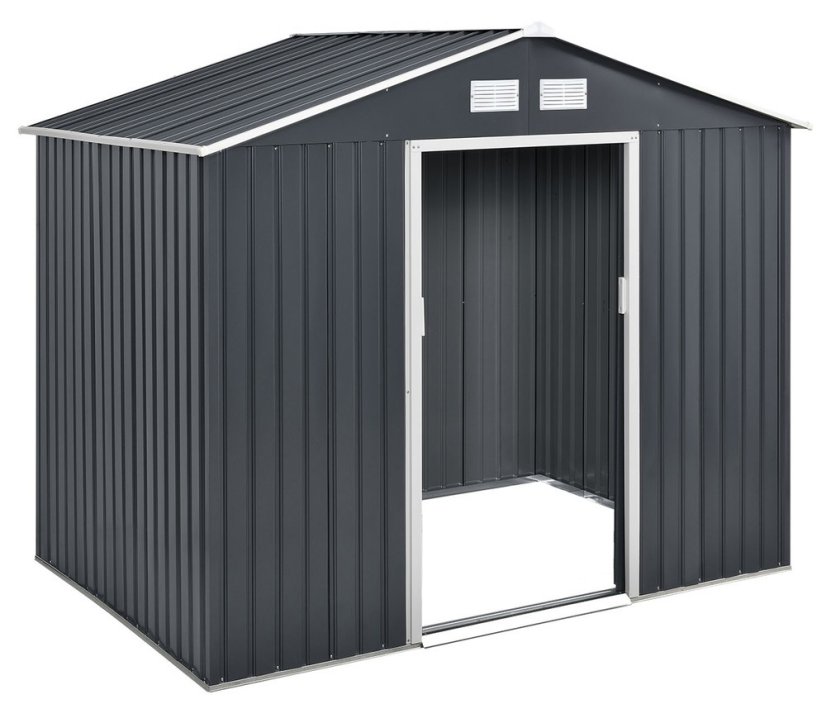 Zahradní domek ARCHER B –⁠ 195x213x191, kov, šedá