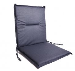 Poduška na židli KLEIN — látka, tmavě šedá