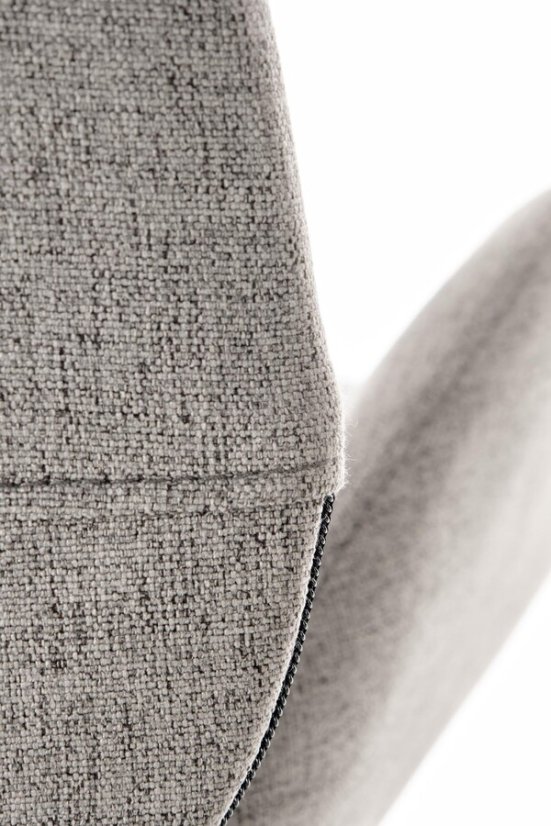 Kancelárska otočná stolička FALCAO — látka, sivá