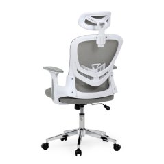 Kancelárska stolička AURUM – sieťovina, sivá