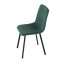 Elegantná jedálenská stolička NOX – zelený zamat, čierny kov Autronic