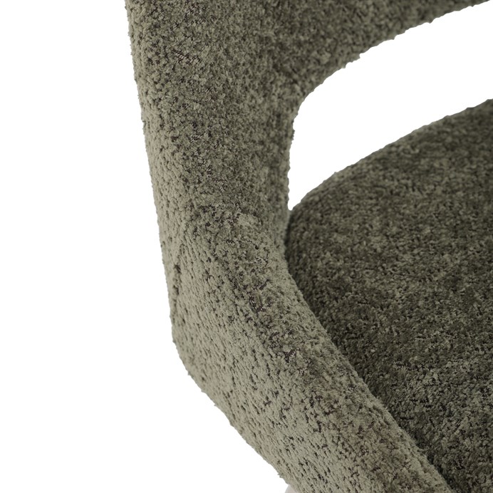 Moderní zelená jídelní židle RINA Autronic s nerezovými nohami