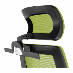 Kancelárska ergonomická stolička UNI — čierna / zelená, nosnosť 150 kg