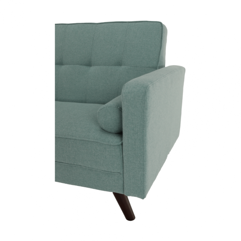 Rozkládací pohovka OTISA — látka, zeleno-mentolová Kondela