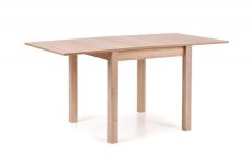 Jídelní rozkládací stůl GRACJAN - 80x80+80, MDF, dub sonoma