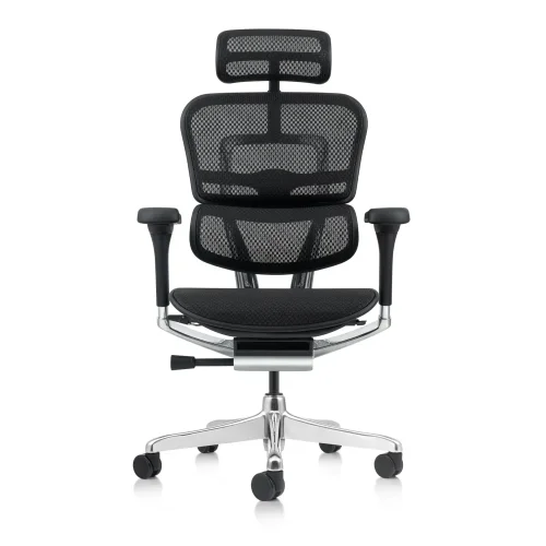 Kancelářská ergonomická židle SIRIUS Q24 NEO – celosíť, černá, nosnost 150 kg, záruka 3 roky