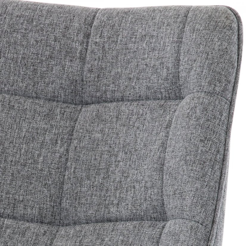 Jídelní židle VOX – kov, samet, šedá Autronic