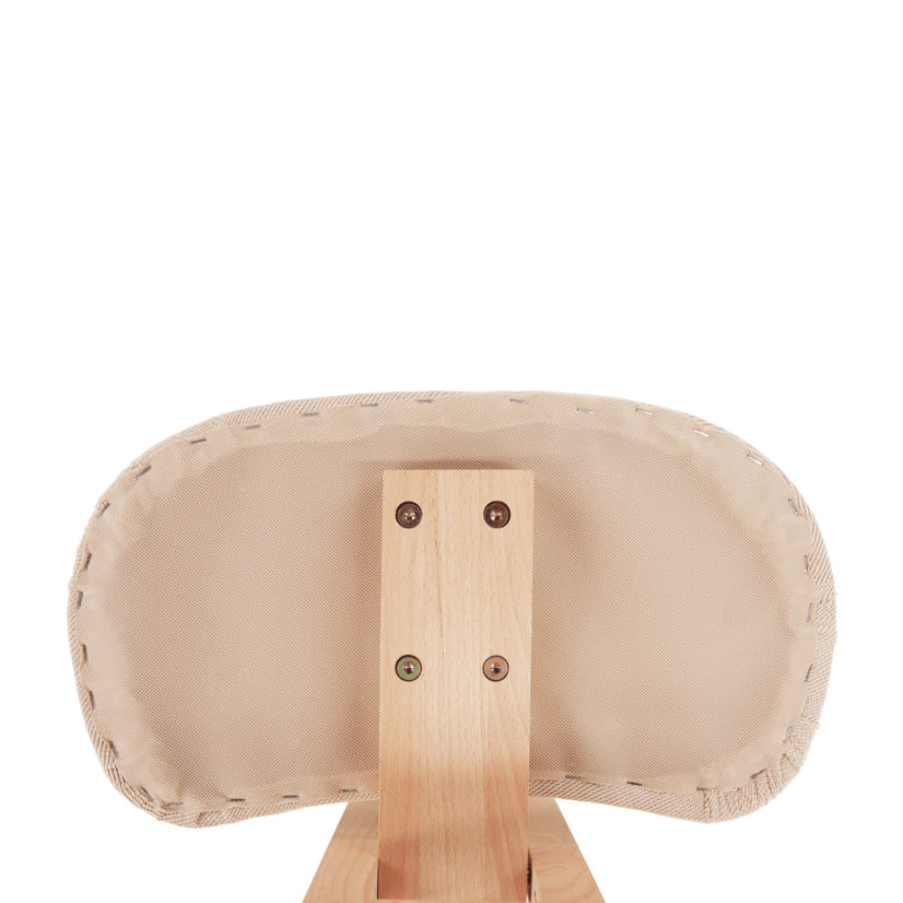Ergonomická kľakačka GROCO – krémová látka, drevo buk