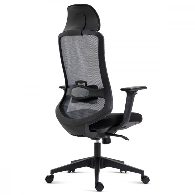 Kancelářská ergonomická židle NAVIA — látka, černá