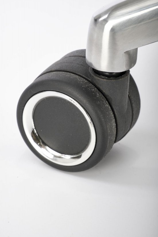 Kancelárska ergonomická stolička GILBERTO — kov, látka, sieť, čierna