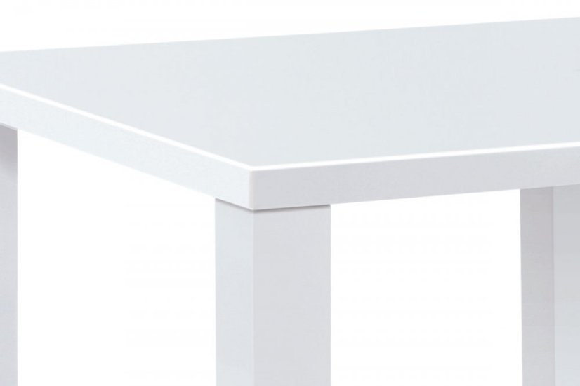 Jídelní stůl VILM – 80x80x76 cm, vysoký lesk bílý Autronic