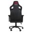 Herní židle Marvo Classic – černá/červená, nosnost 150 kg