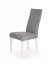 Jedálenská stolička DIEGO – masív, látka, viac farieb - Diego: biela / šedá