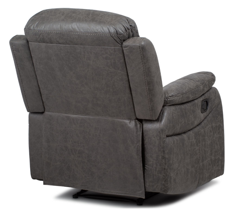 TV polohovatelné křeslo ROGIL - látka, šedá, nosnost 130 kg