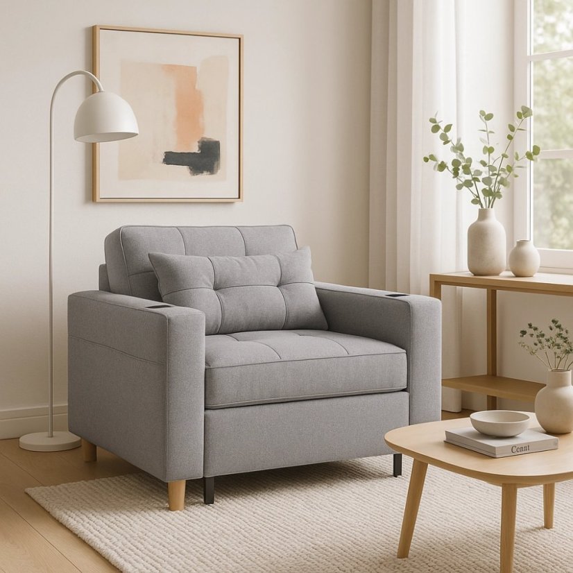 Kreslo SOLOR Šedé – moderná elegancia pre váš interiér