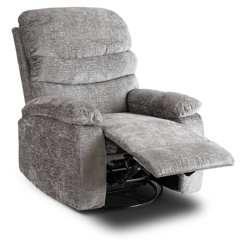 Luxusné masážne kreslo BRUCE – Rozkladacie, Sivé