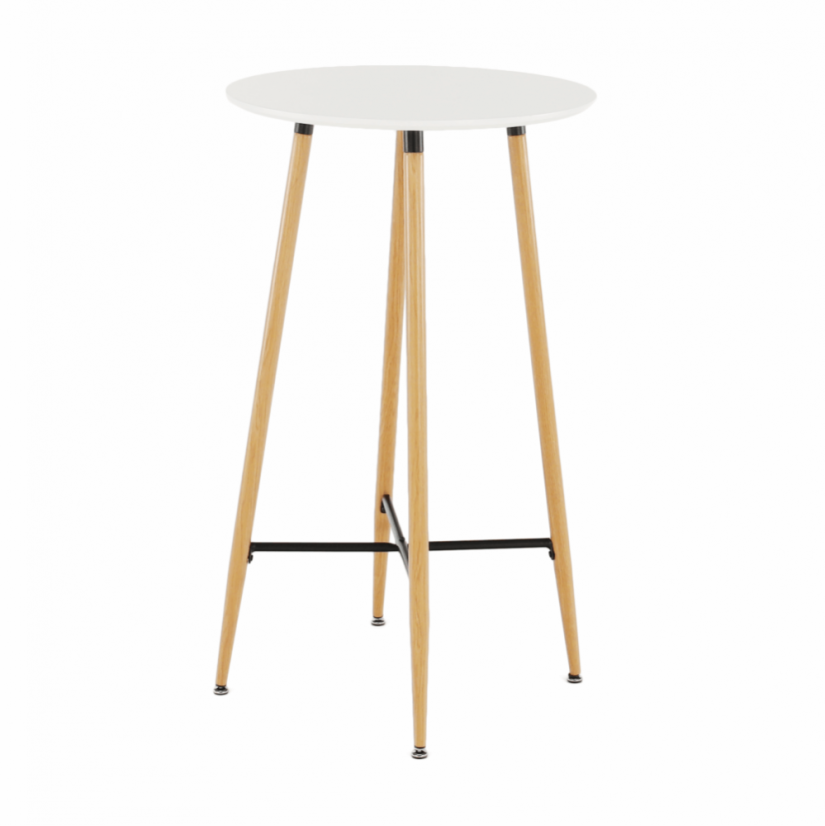 Barový stolek IMAM – bílá / dub Kondela