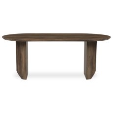 Jídelní stůl SORETO — 200x100x77 cm, MDF, dekor dub/ ořech