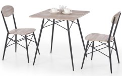 Jídelní set KABIR 1+2 – dub san remo, černá Halmar