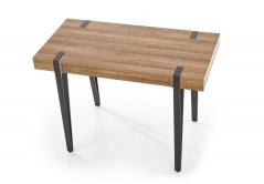 Psací stůl DIXON s šuplíkem – medový ořech, černá Halmar