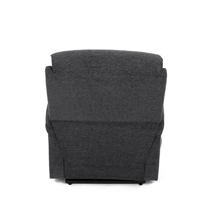 Relaxační křeslo s elektrickým polohováním HOMER - látka, šedá