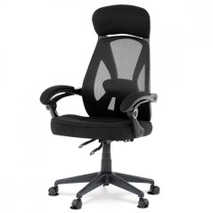 Kancelářská ergonomická židle FOREX – látka, síť, černá Autronic