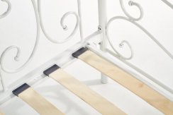 Jednolůžková postel SUMATRA –⁠ 90x200, kov, bílá