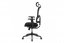 Kancelářská ergonomická židle PISTON — s bederní opěrkou i podhlavníkem, černá